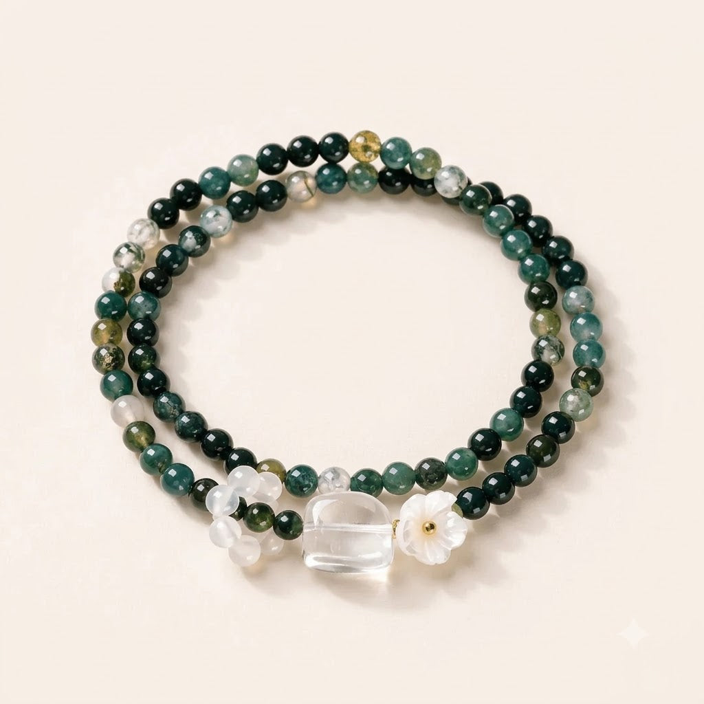 Green Sandalwood Cat Eye Bracelet