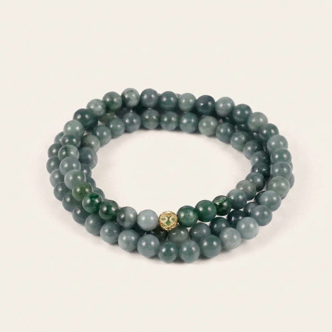 Guatemalan Green Jade Beaded Necklace Bracelet