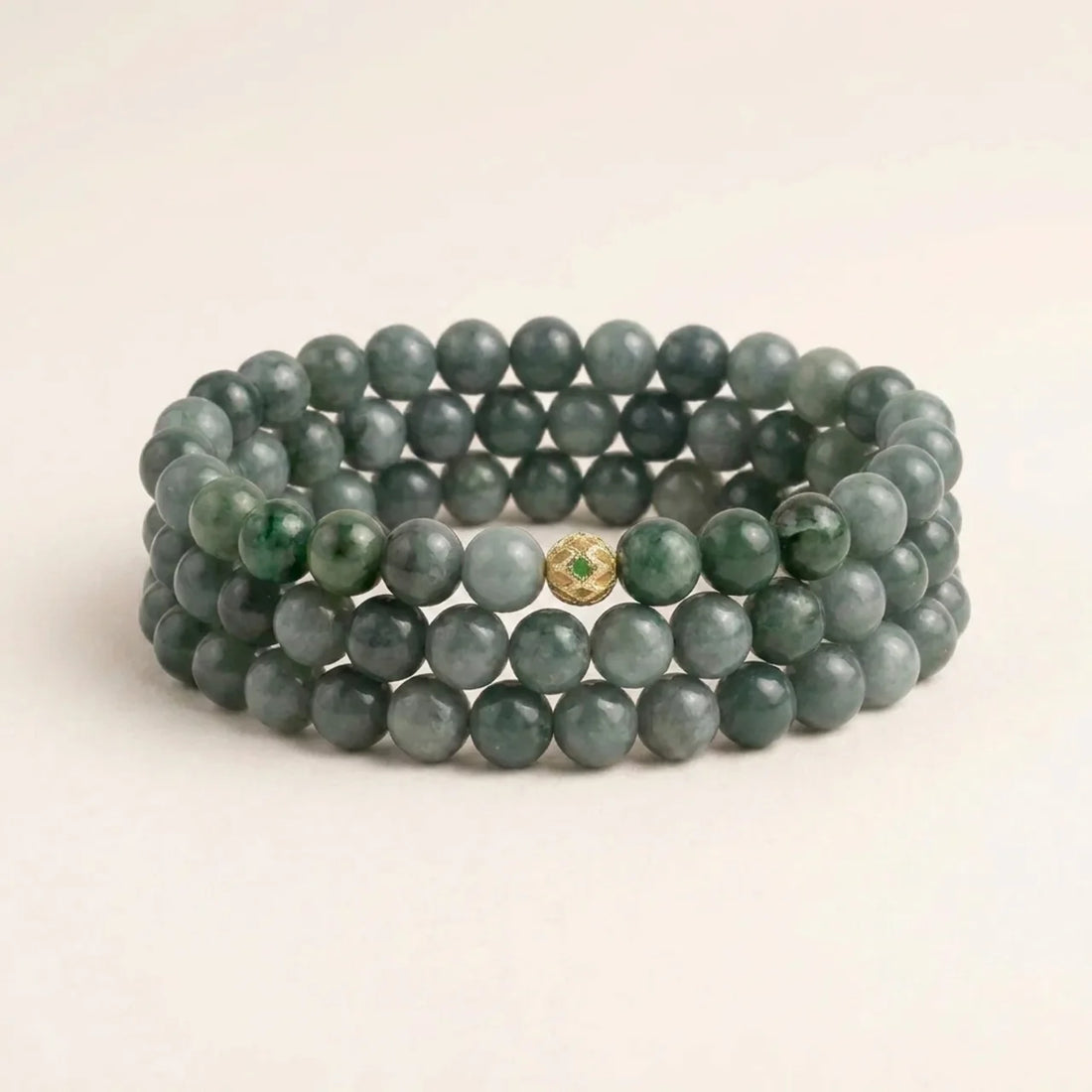 Guatemalan Green Jade Beaded Necklace Bracelet