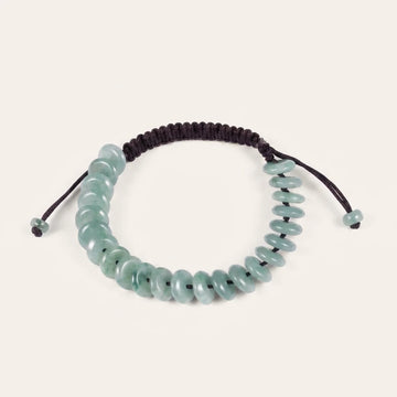 Guatemalan Jade Woven Disc Bracelet
