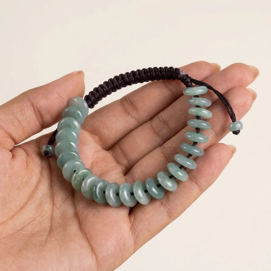 Guatemalan Jade Woven Disc Bracelet
