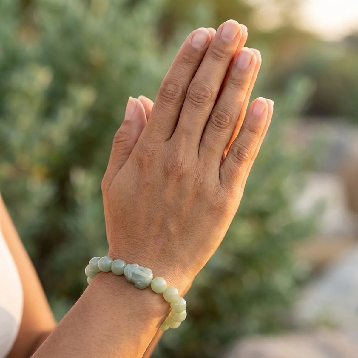 Hetian Jade Pixiu Armband
