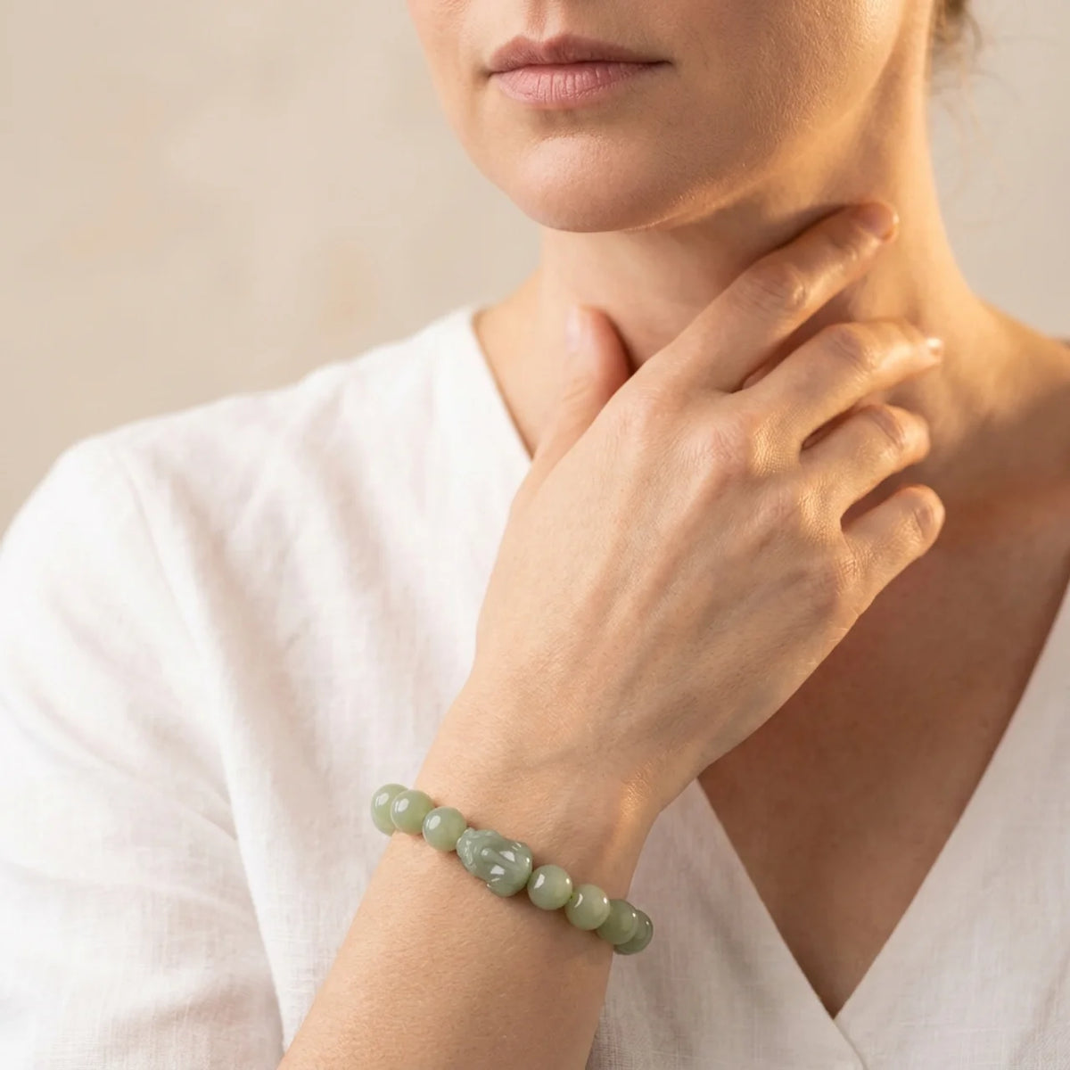 Hetian Jade Pixiu Armband