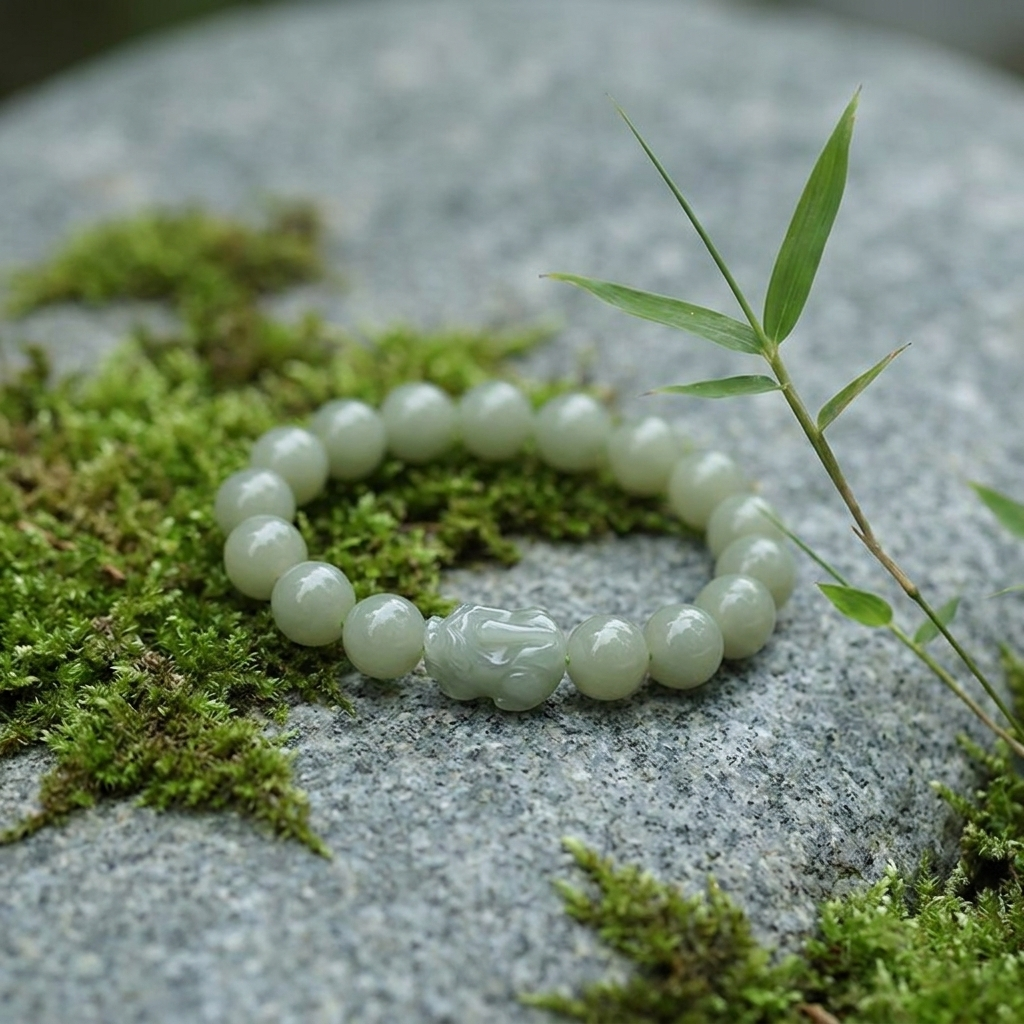 Hetian Jade Pixiu Armband