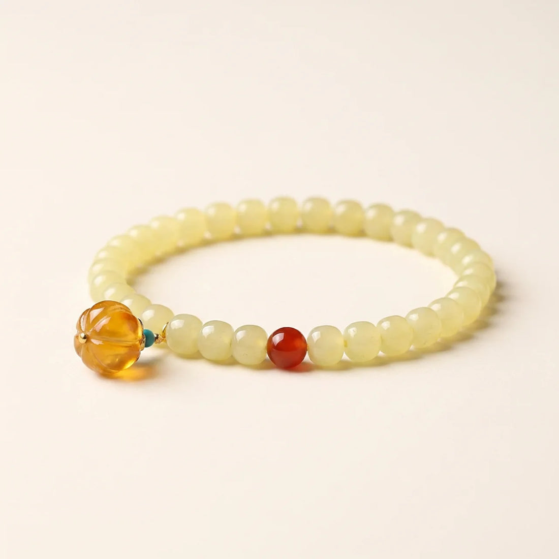 Hetian Jade Pumpkin Agate Bracelet