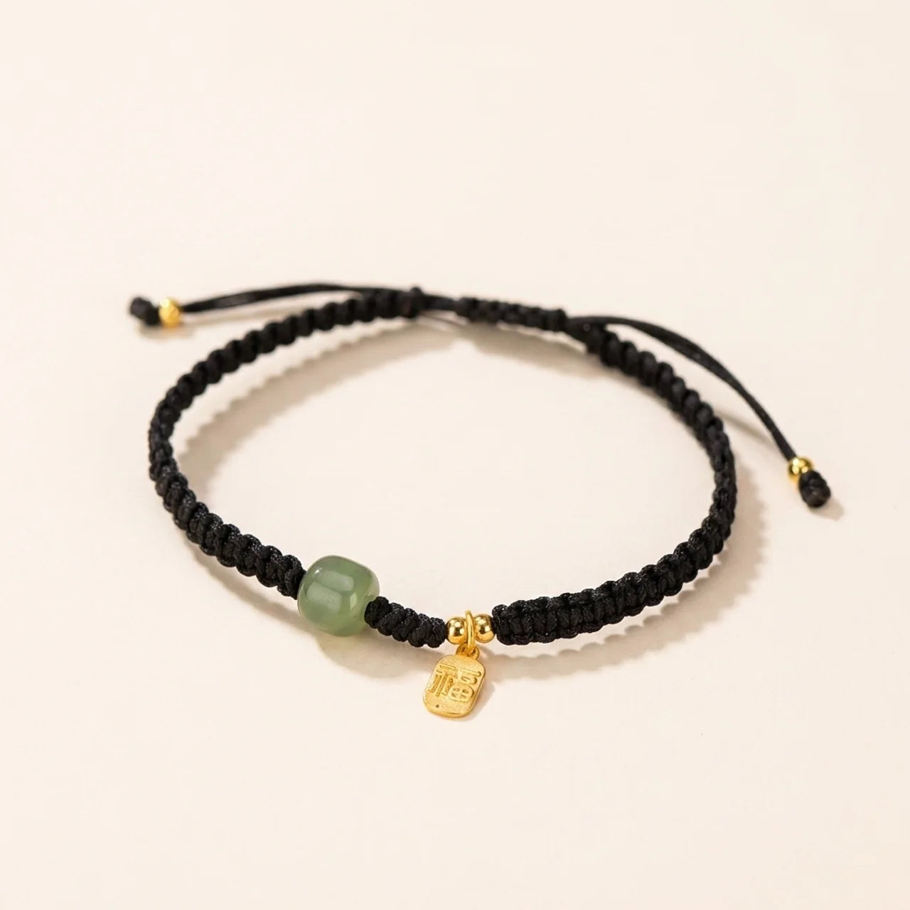 Hetian Jade Silver Rabbit Red String Bracelet