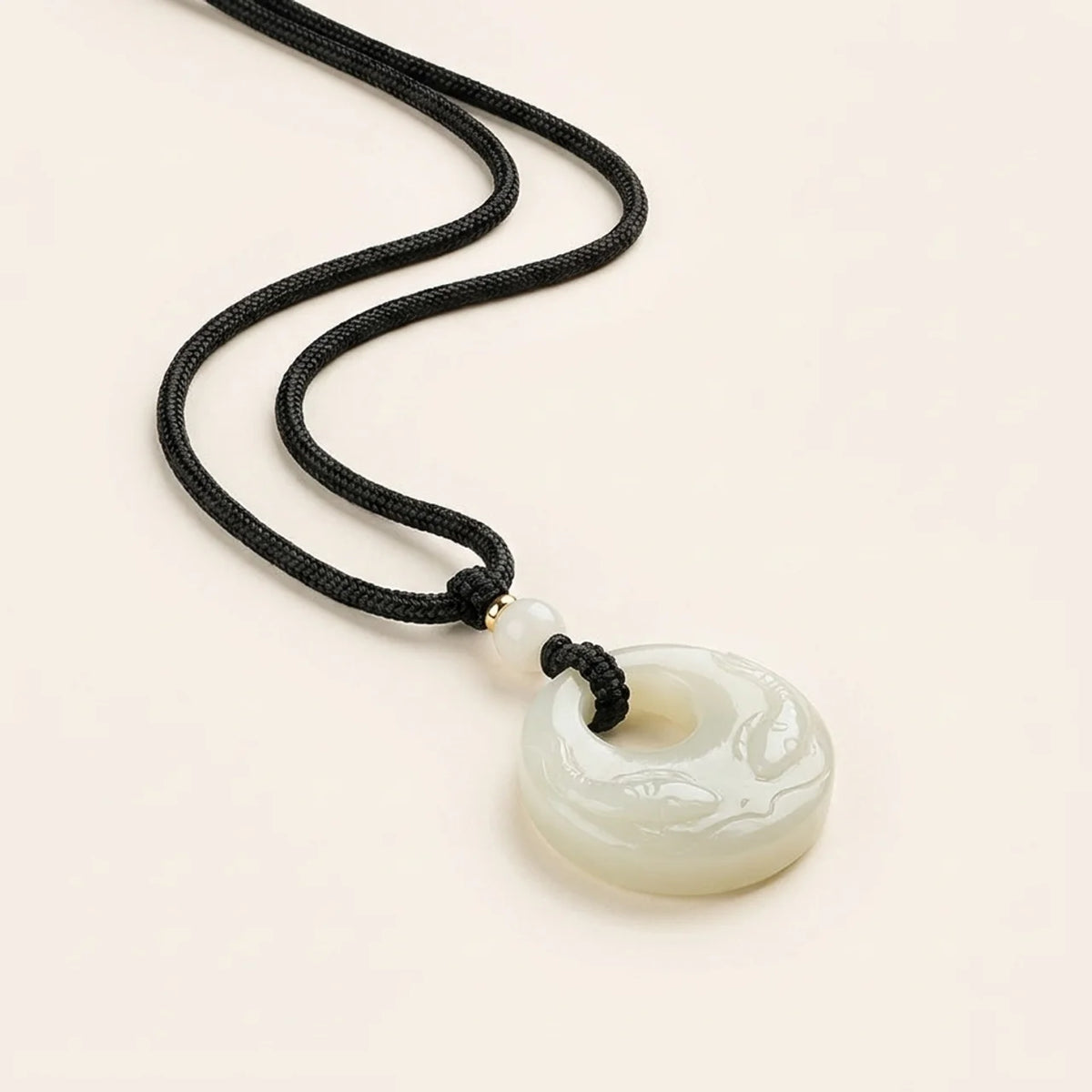 Hotan Jade Double Fish Pendant Necklace