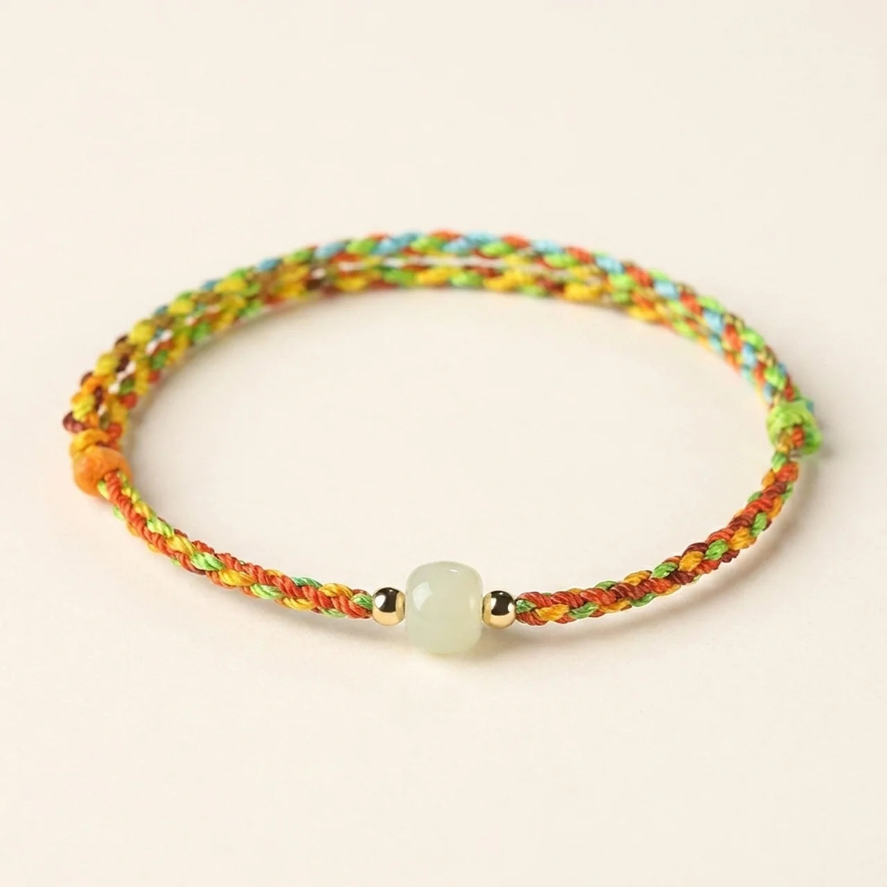 Jade Bead Rope Luck Bracelet