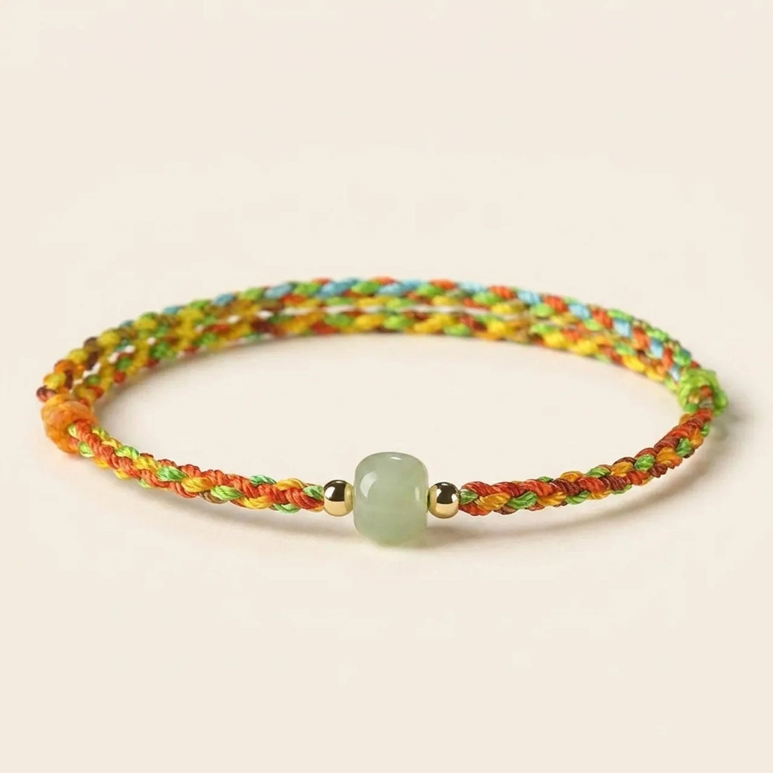 Jade Bead Rope Luck Bracelet
