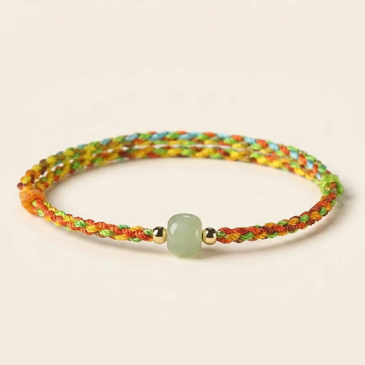 Jade Bead Rope Luck Bracelet