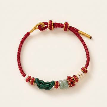 Jade Red String Lucky Knot Bracelet