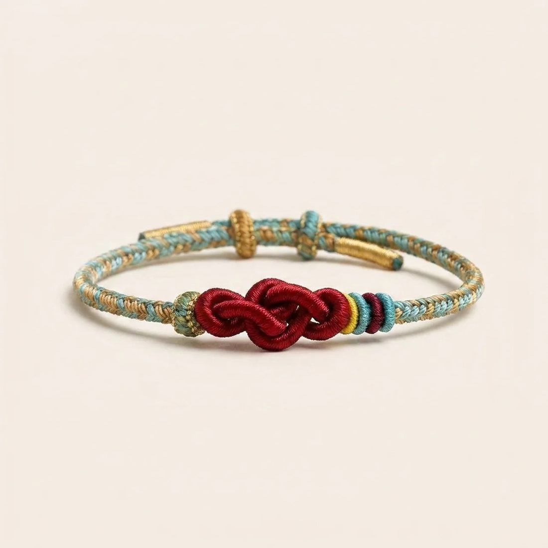 Jade Wenchang Knot Braided Bracelet