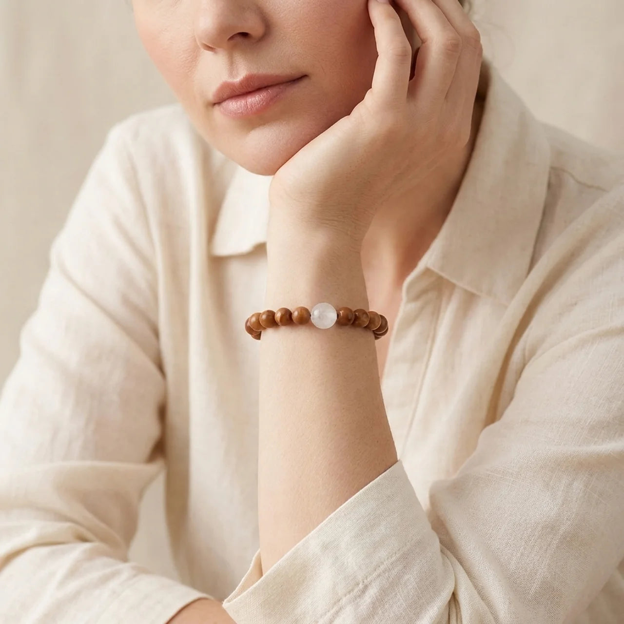 Kuka Seed White Crystal Luck Bracelet