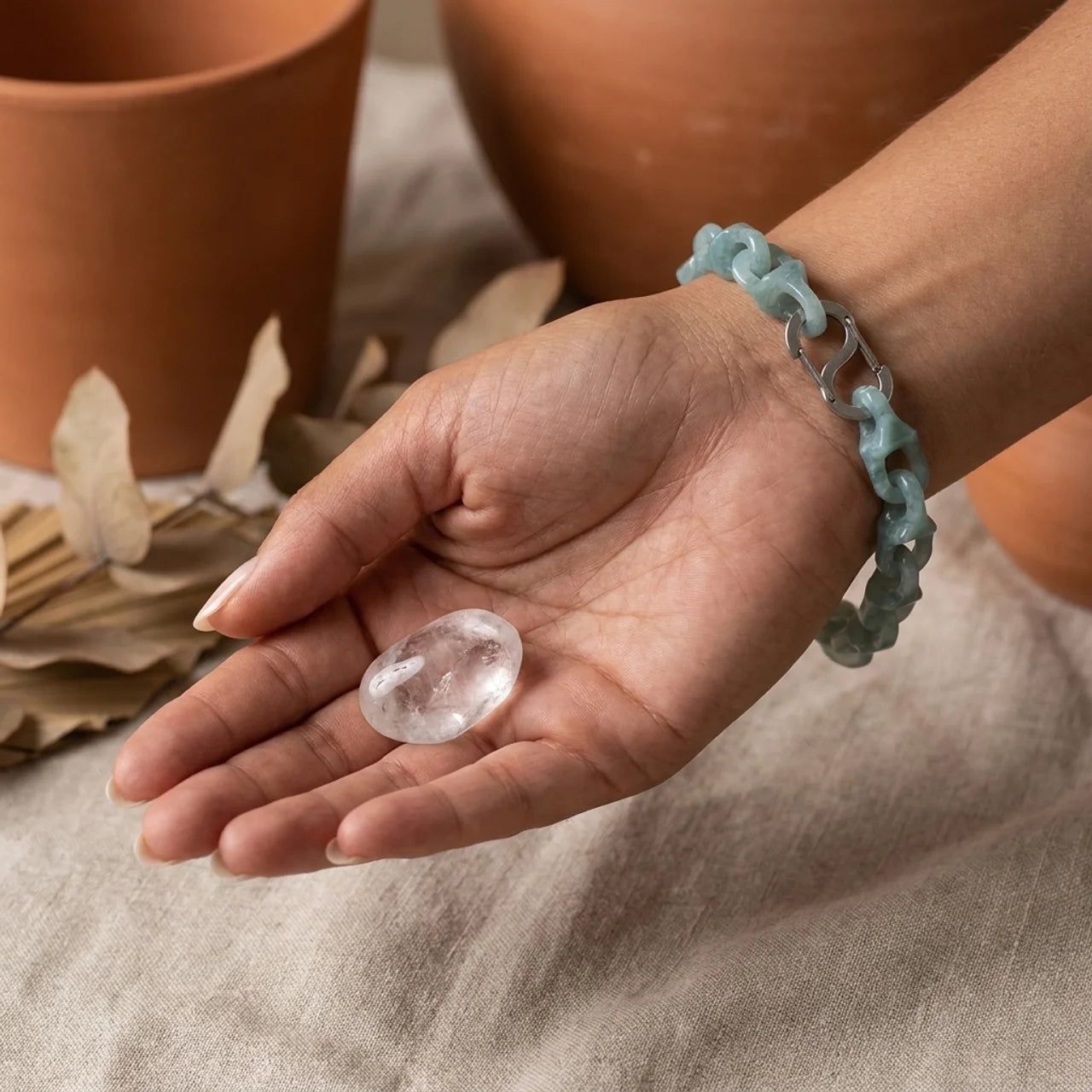 Mayan Blue Jade Dragon Spine Bracelet