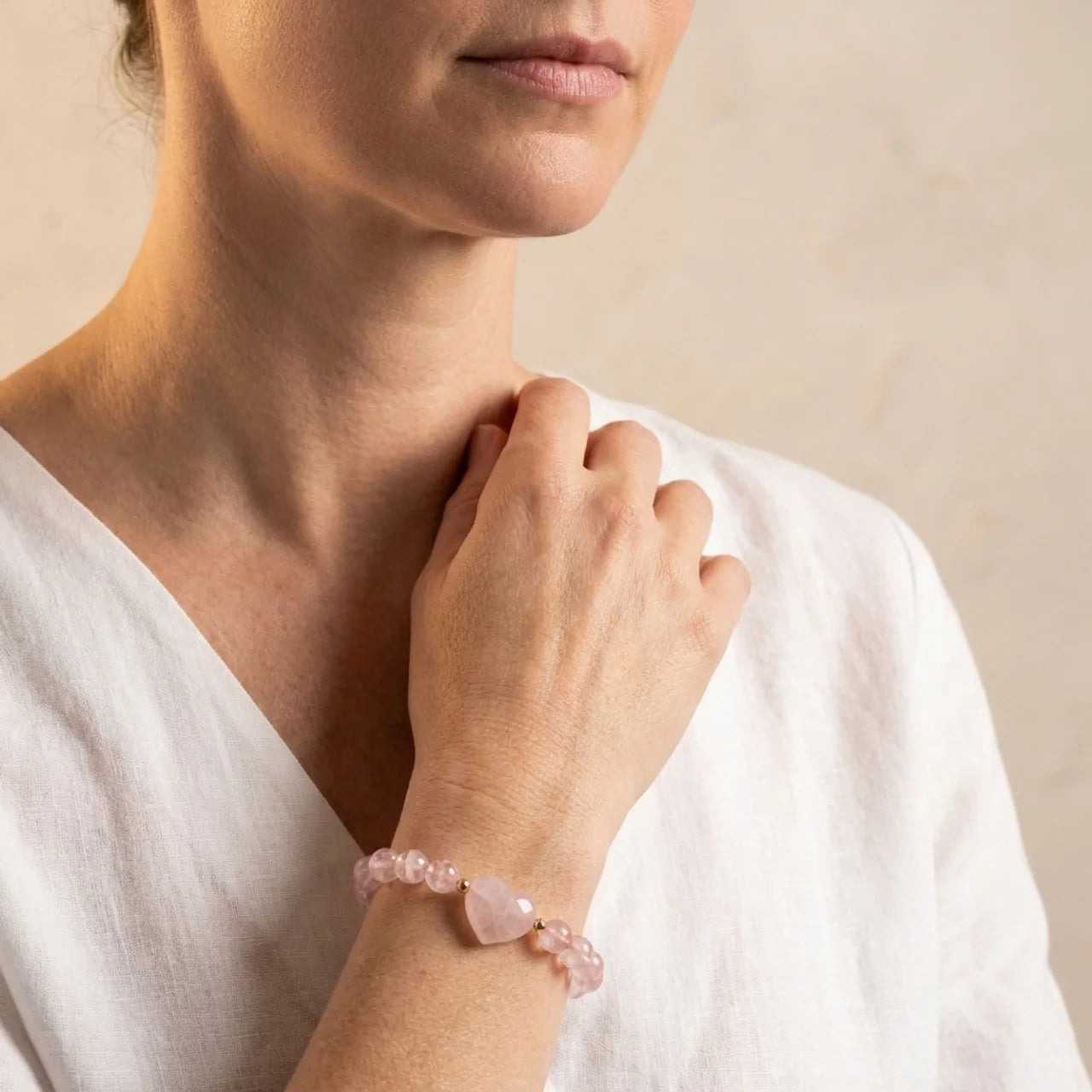 Multi-Stone Love Heart Crystal Bracelet