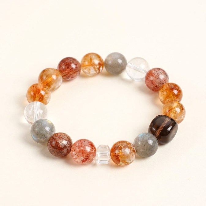 Multi Gemstone Crystal Wealth Bracelet