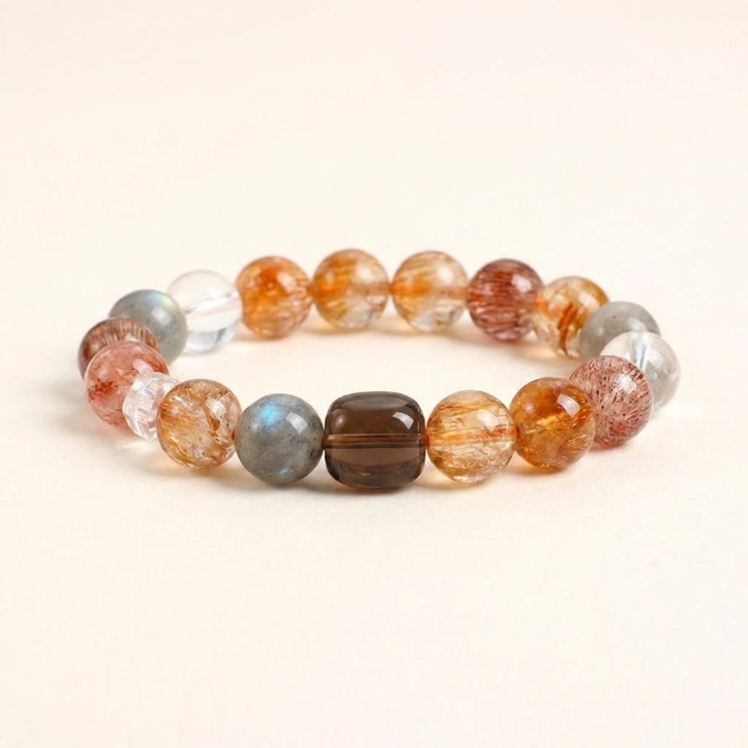 Multi Gemstone Crystal Wealth Bracelet