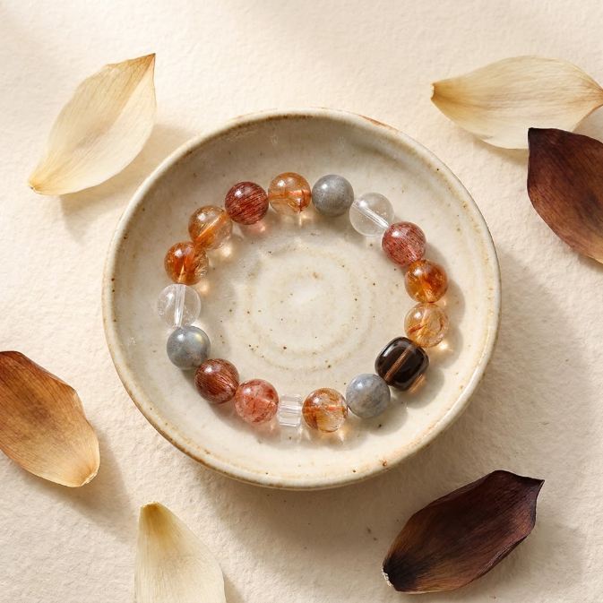 Multi Gemstone Crystal Wealth Bracelet