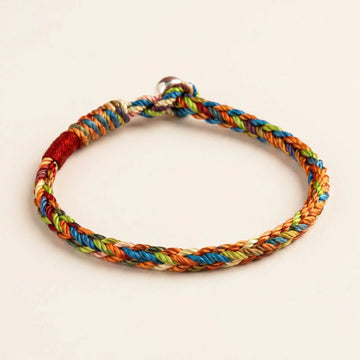 Multicolor Lucky Knot Braided String Bracelet
