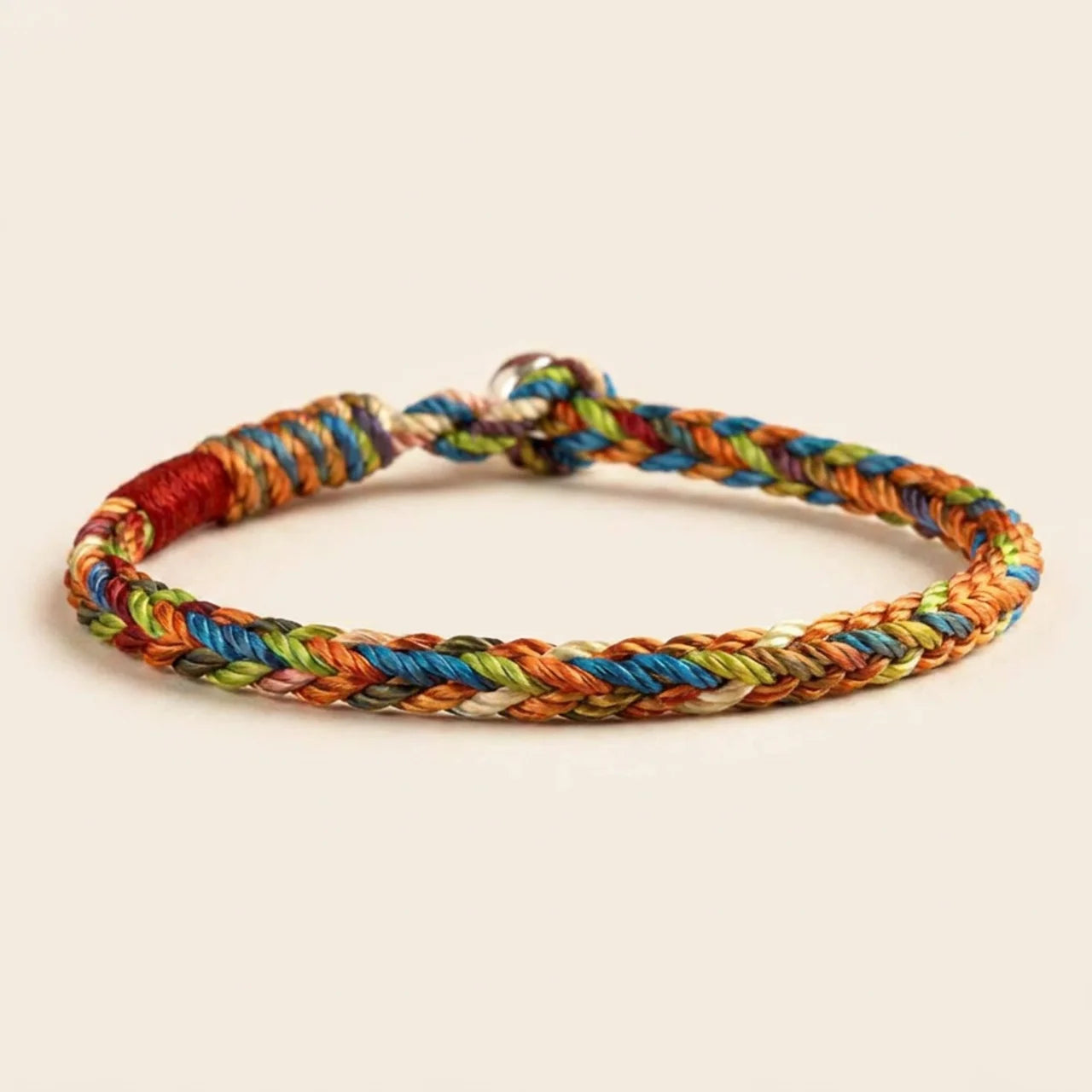 Multicolor Lucky Knot Braided String Bracelet