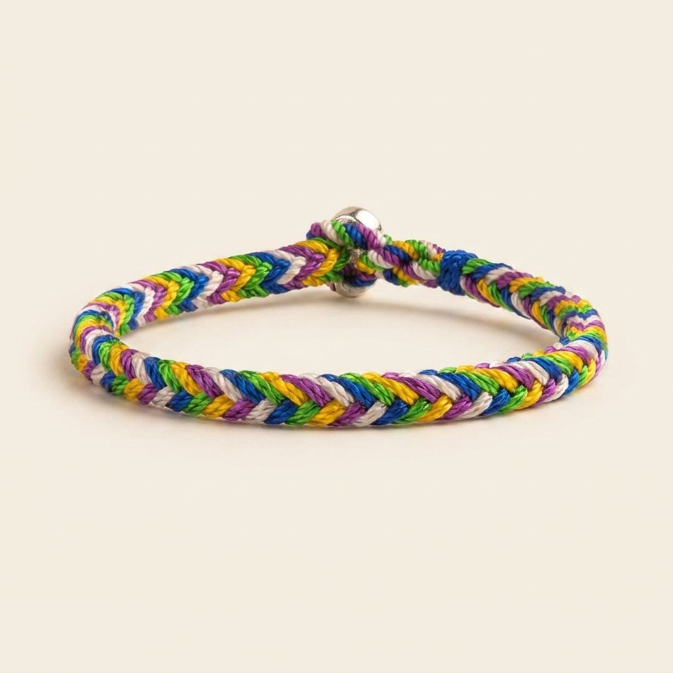 Multicolored Lucky String Bracelet