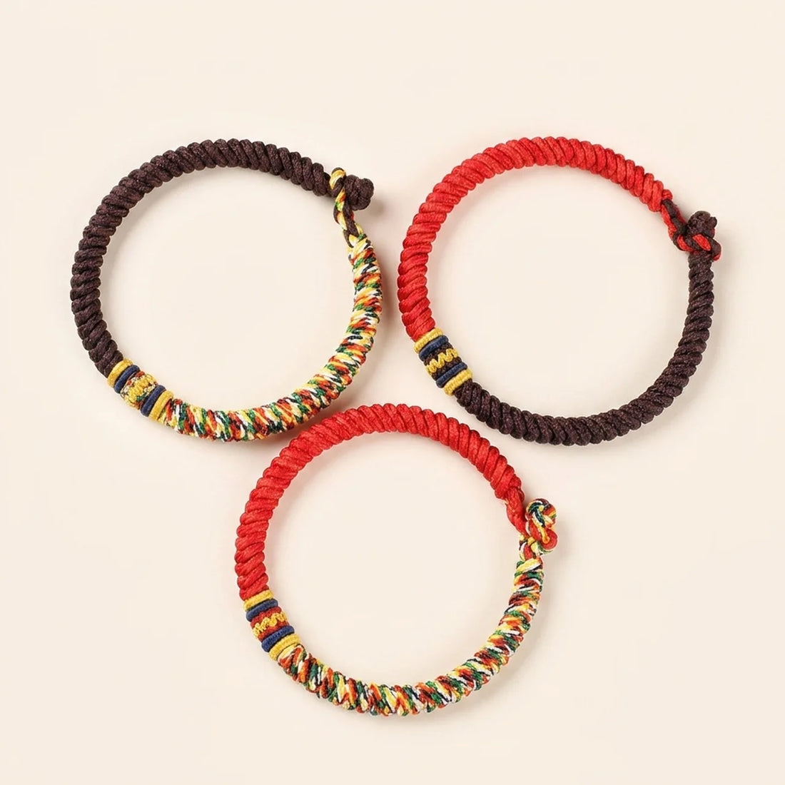 Multicolored String King Kong Knot Bracelet