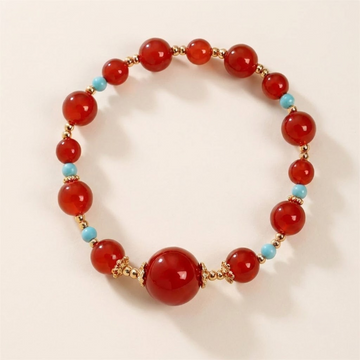Natural Agate Turquoise Beaded Bracelet