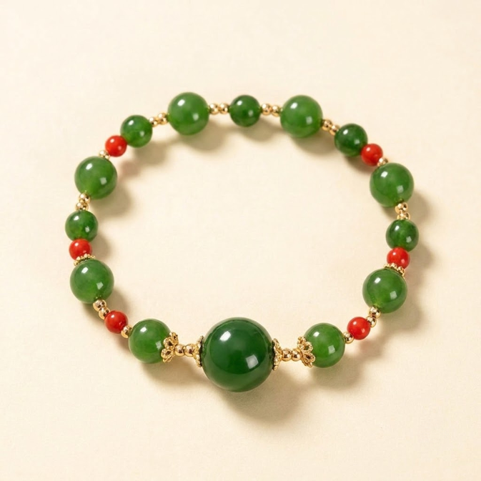 Natural Agate Turquoise Beaded Bracelet