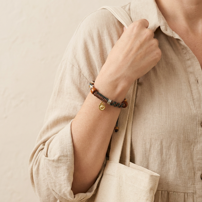 Natural Bone Red String Lucky Knot Bracelet