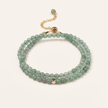 Natural Chalcedony Beaded Bracelet