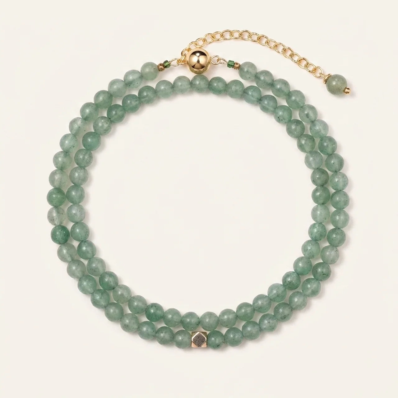 Natural Chalcedony Beaded Bracelet