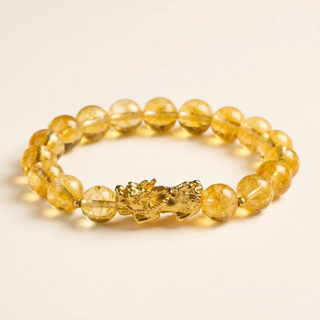 Natural Citrine Pixiu Bracelet