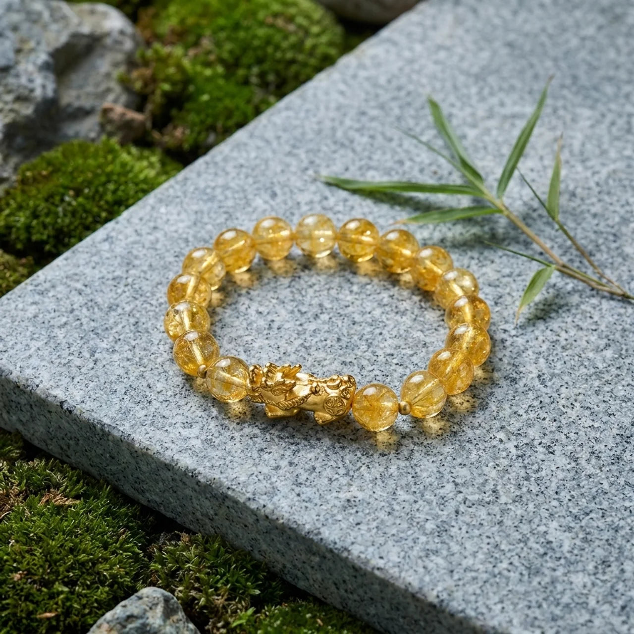 Natural Citrine Pixiu Bracelet