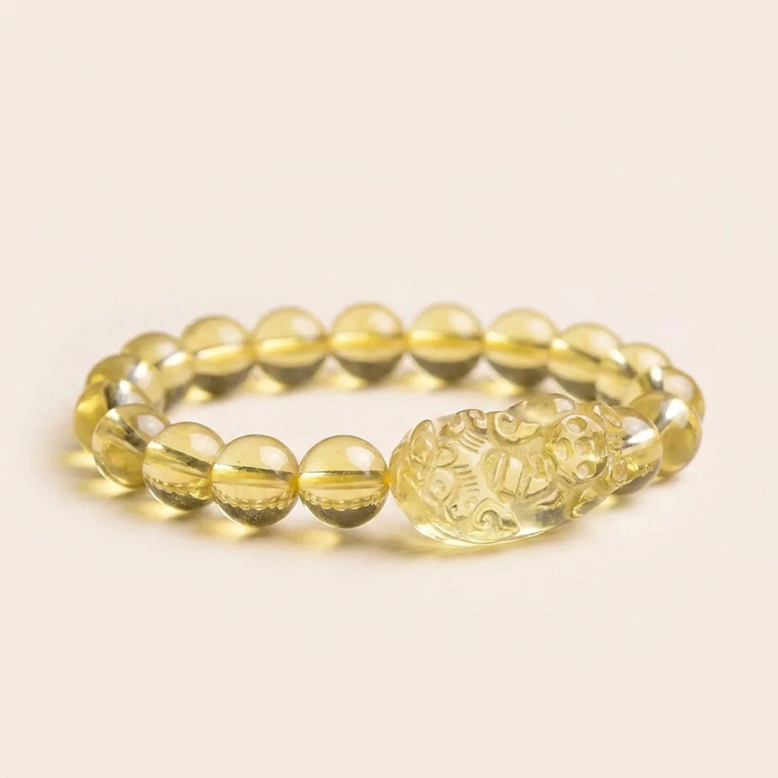Natural Citrine Pixiu Wealth Bracelet