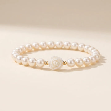  Natural Flower Pearl Beaded Bracelet