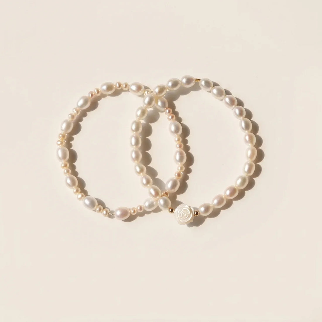  Natural Flower Pearl Beaded Bracelet