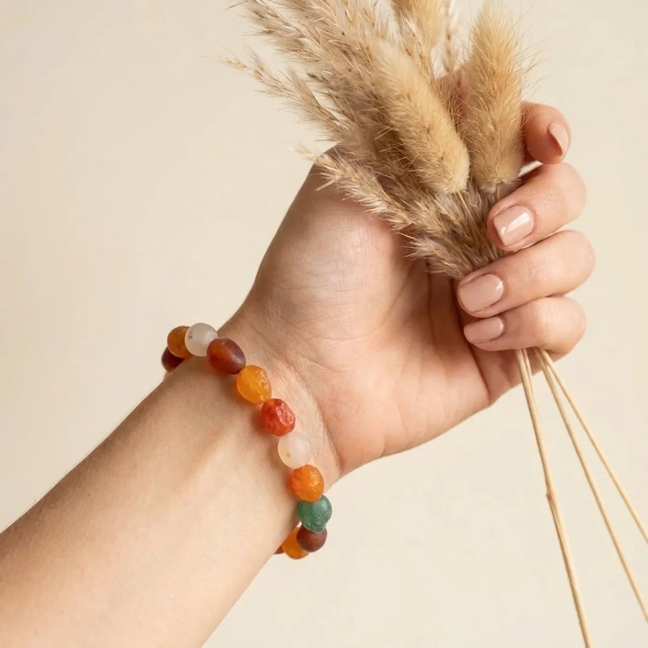 Natural Gobi Agate Freeform Nugget Bracelet