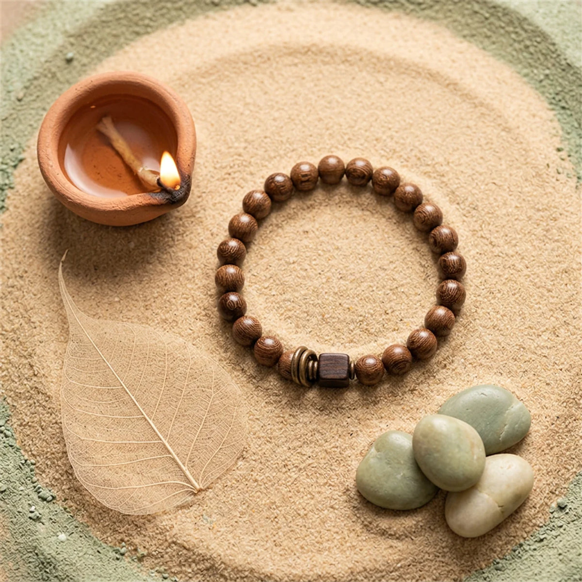 Natural Golden Phoebe Zhennan Wood Bracelet