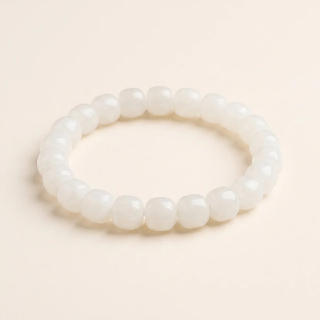 Natural Gradient Jade Beaded Bracelet