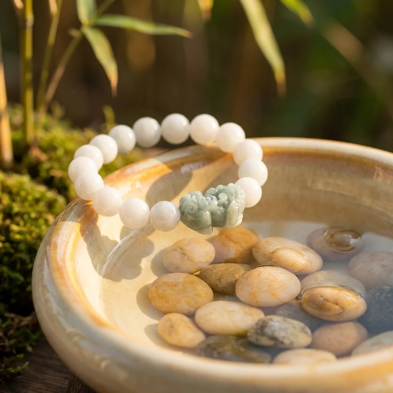 Natural Jade Pixiu Bracelet