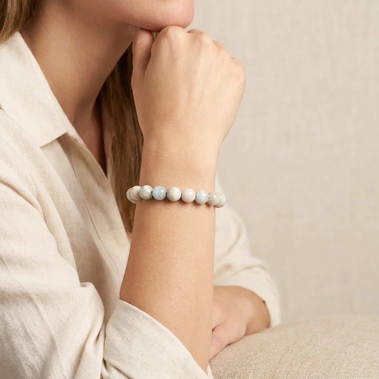 Natural Hemimorphite Calm Energy Bracelet