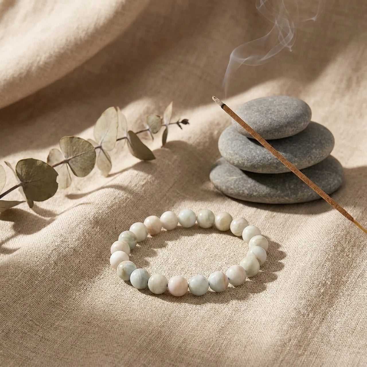 Natural Hemimorphite Calm Energy Bracelet