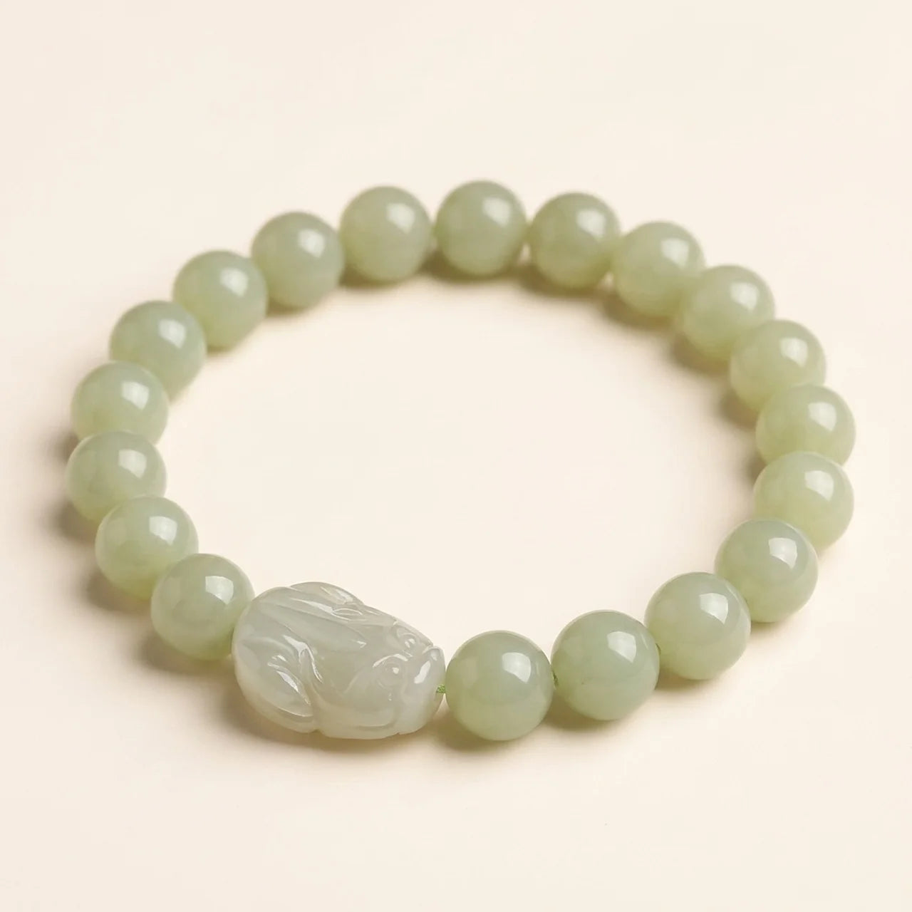 Natural Hetian Jade Pixiu Bracelet