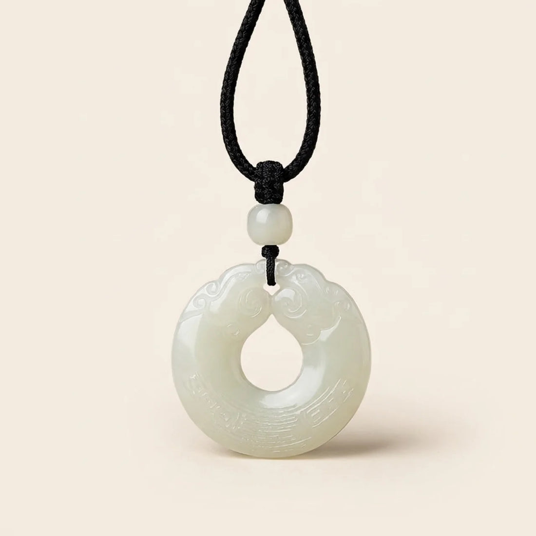 Natural Hetian Jade Pixiu Pendant Necklace