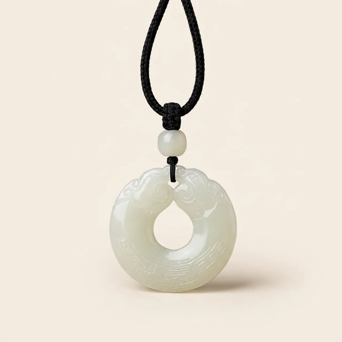 Natural Hetian Jade Pixiu Pendant Necklace