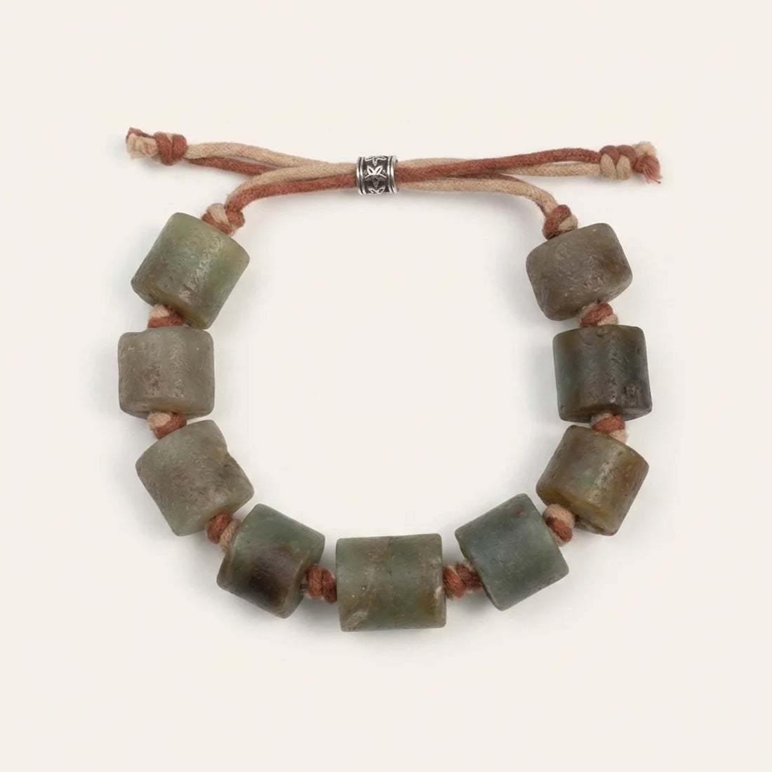 Natural Hotan Nephrite Jade Macrame Bracelet