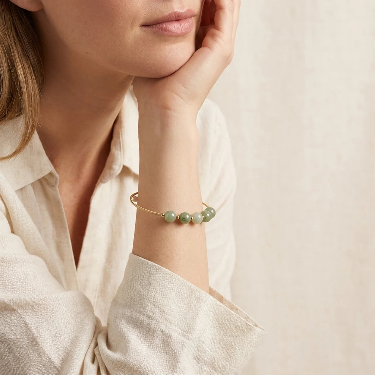 Natural Jade Bangle Bracelet