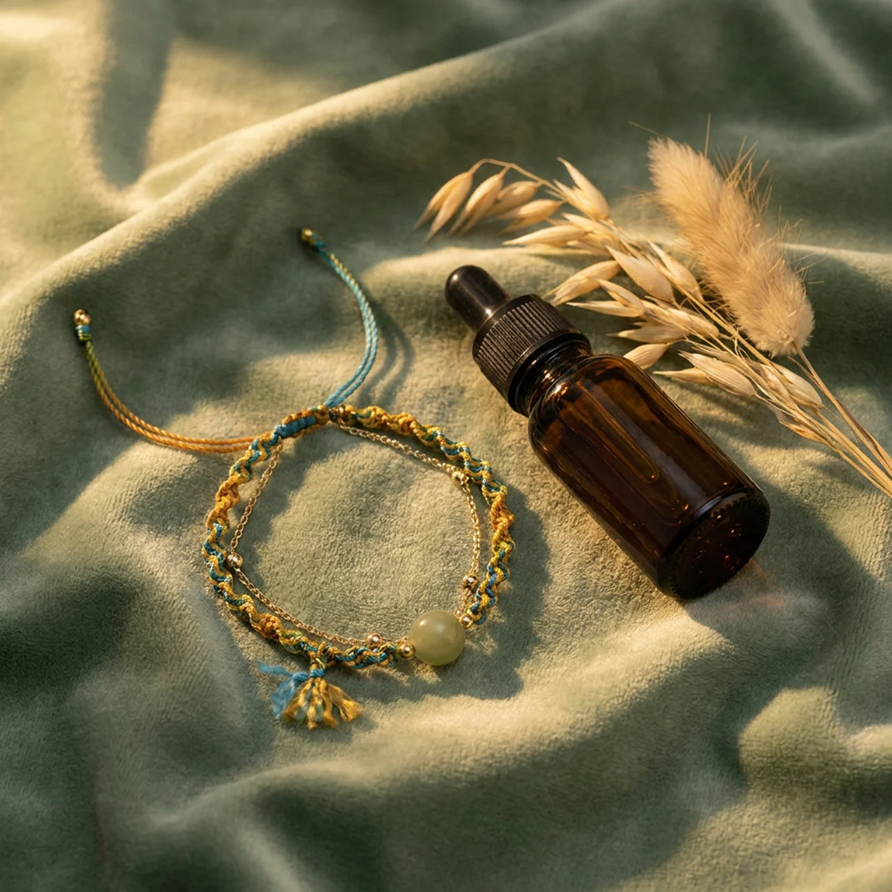 Natural Jade Double Layer Lucky Knot Bracelet