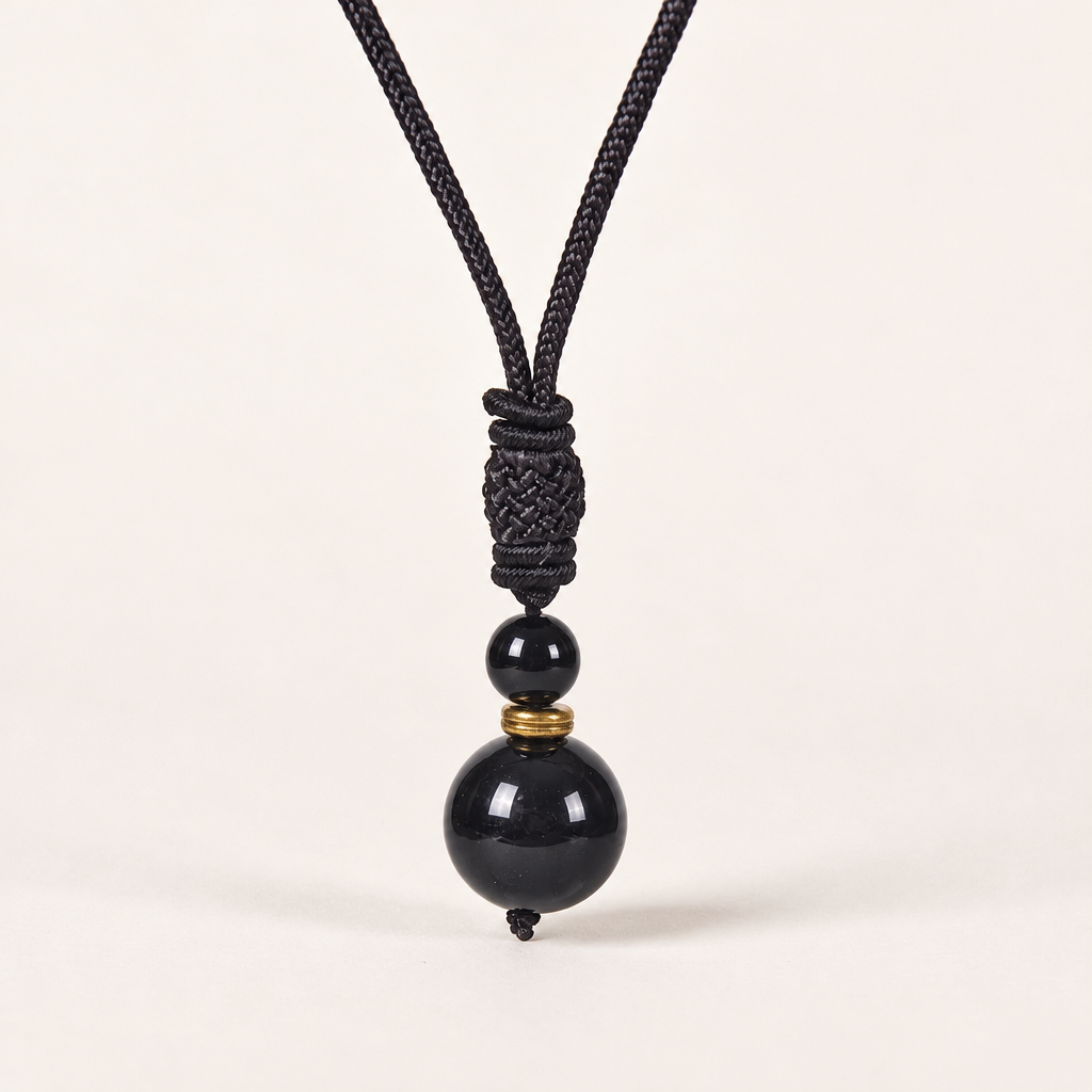Pärlhalsband med naturlig jade och ädelstenar