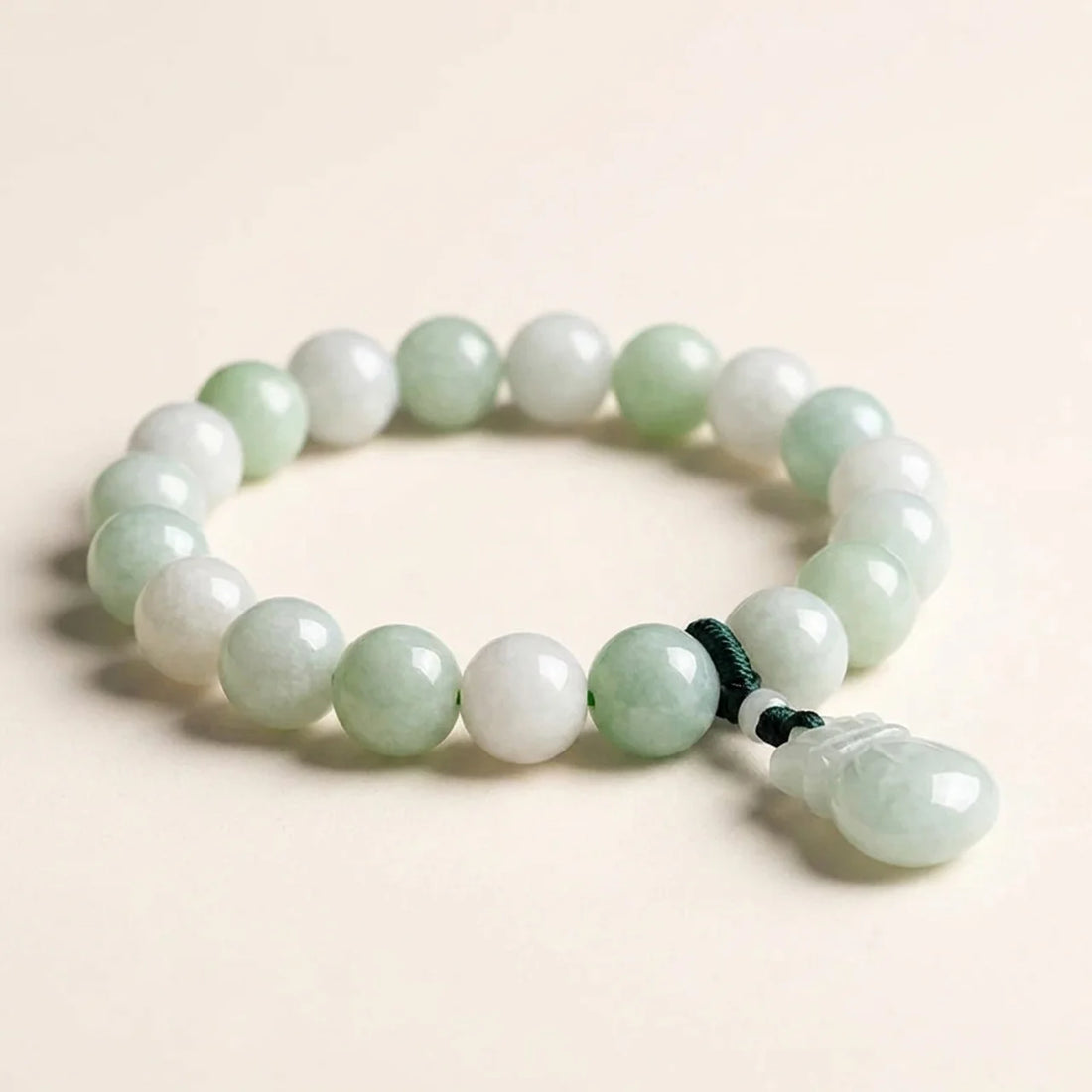Natural Jade Money Bag Beaded Bracelet